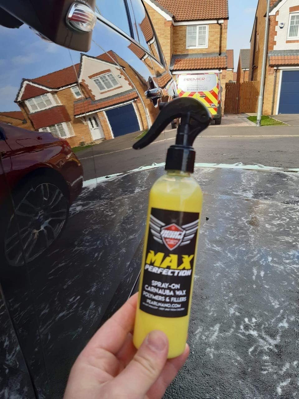 Pearl Nano Car Wax Shine Hydrophobic Armor Spray - Spray Wax for Car with Carnauba Wax - Car Polish and Car Shine Spray - Spray Wax Car Sealant and Paint Protection (8oz/250ml) - Image 4