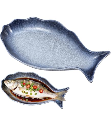 Amazon.com | Serax Fish & Fish Oval Small Serving Plate, Green by