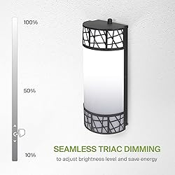 ASD 12 Inch LED Indoor Wall Sconce - Matte Black