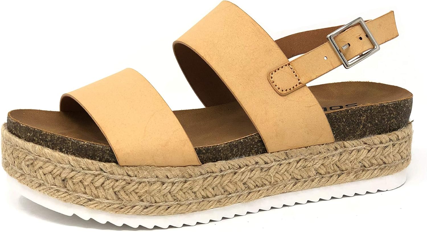soda women's open toe halter ankle strap espadrille sandal