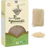 TANISA Organic Rice Vermicelli Noodles, USDA &amp; EU Certified, Gluten Free, Vegan, Paleo &amp; Keto Friendly - Vietnamese Bun Noodles for Pho, Pad Thai &amp; Spring Rolls - 7 oz