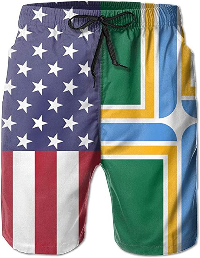 Alysai Bandera Estadounidense con bañador de la Bandera de Portland