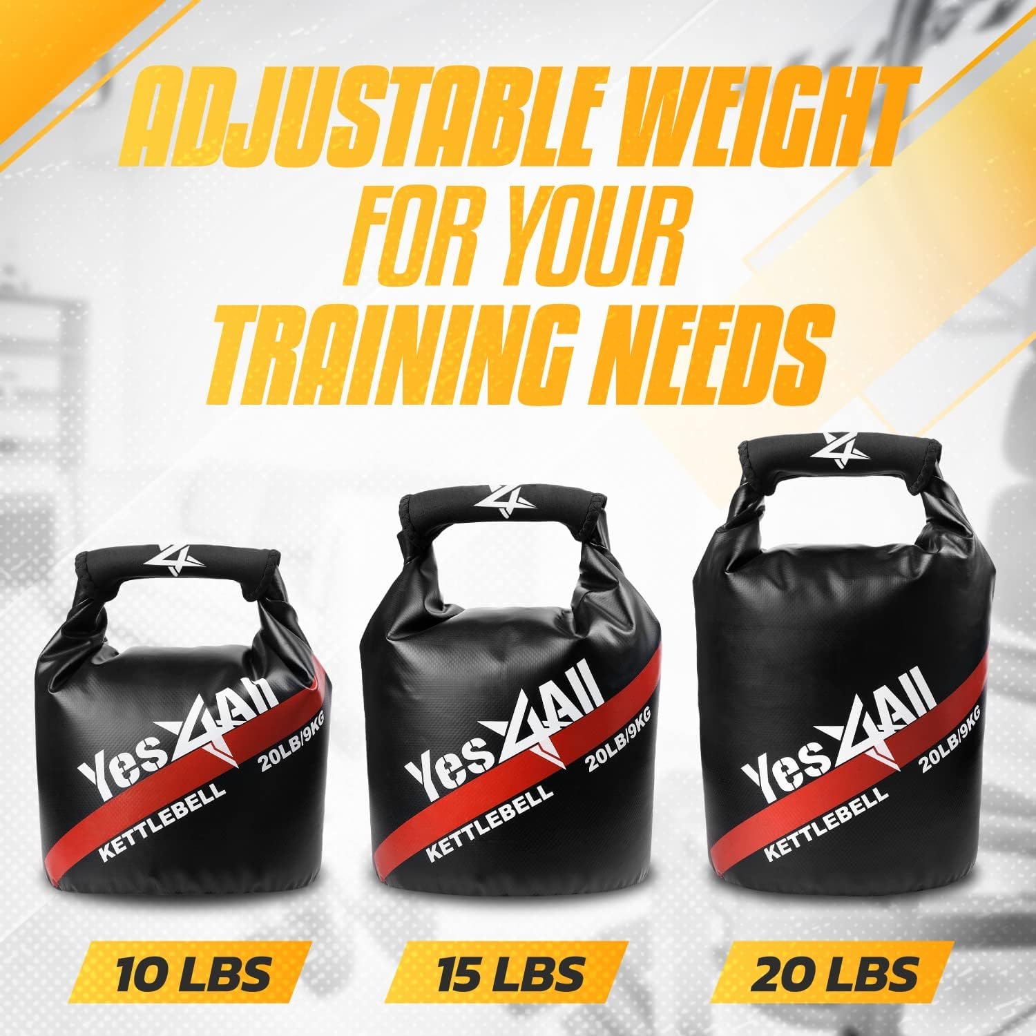 Adjustable Kettlebell, Kettlebells Weight Set, Kettle Bell for Strength Training