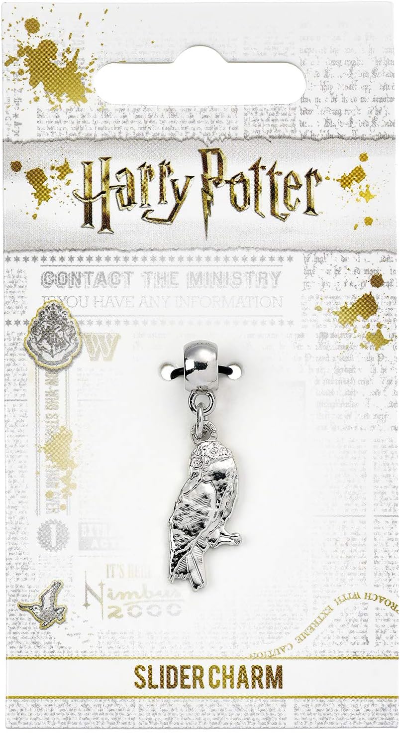 Harry Potter Hedwig the Owl Slider Charm HP0046, Silver, Small - Image 3