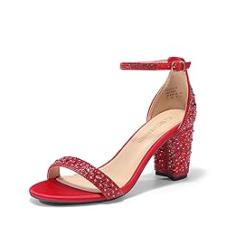 DREAM PAIRS Women's Chunk Low Heel Pump