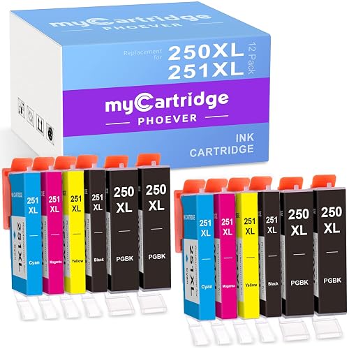 Canon Mx 922 Ink Cartridges Color XL Ink Value Pack For PGI-250 CLI-251 ...