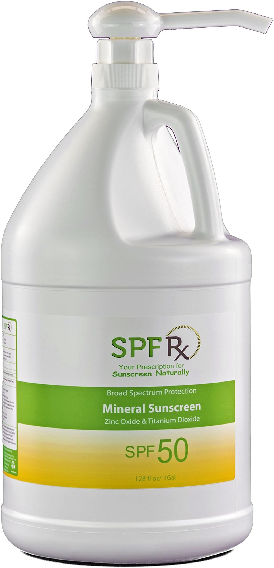 SPF 50 Mineral Zinc Oxide & Titanium Dioxide Premium Sunscreen with Aloe Vera, UVA/UVB Broad Spectrum - Healthy & Nourishing Skin, Face & Body - Perfect For Adults, Women, Kids, Men, 1 Gallon