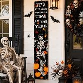 Moucuny Halloween Skeleton Porch Sign 41.7