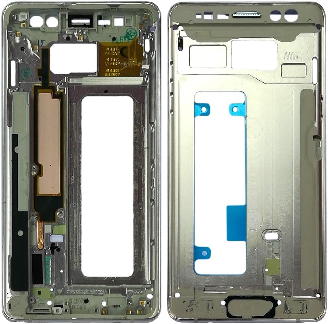HAIJUN Mobile Phone Replacement Parts Middle Frame Bezel Plate for Galaxy Note FE, N935, N935F/DS, N935S, N935K, N935L(Black) Flex Cable (Color : Gold)