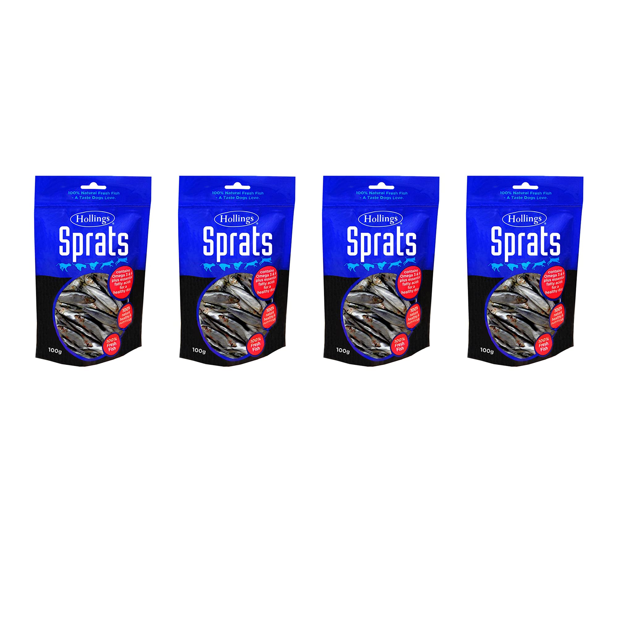 Hollings | Sprats For Dogs | 4 x 100g