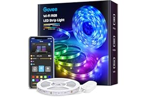 Govee Smart LED Strip Lights, 16.4ft WiFi LED Light Strip Work with Alexa and Google Assistant, 16 Million Colors with App Co
