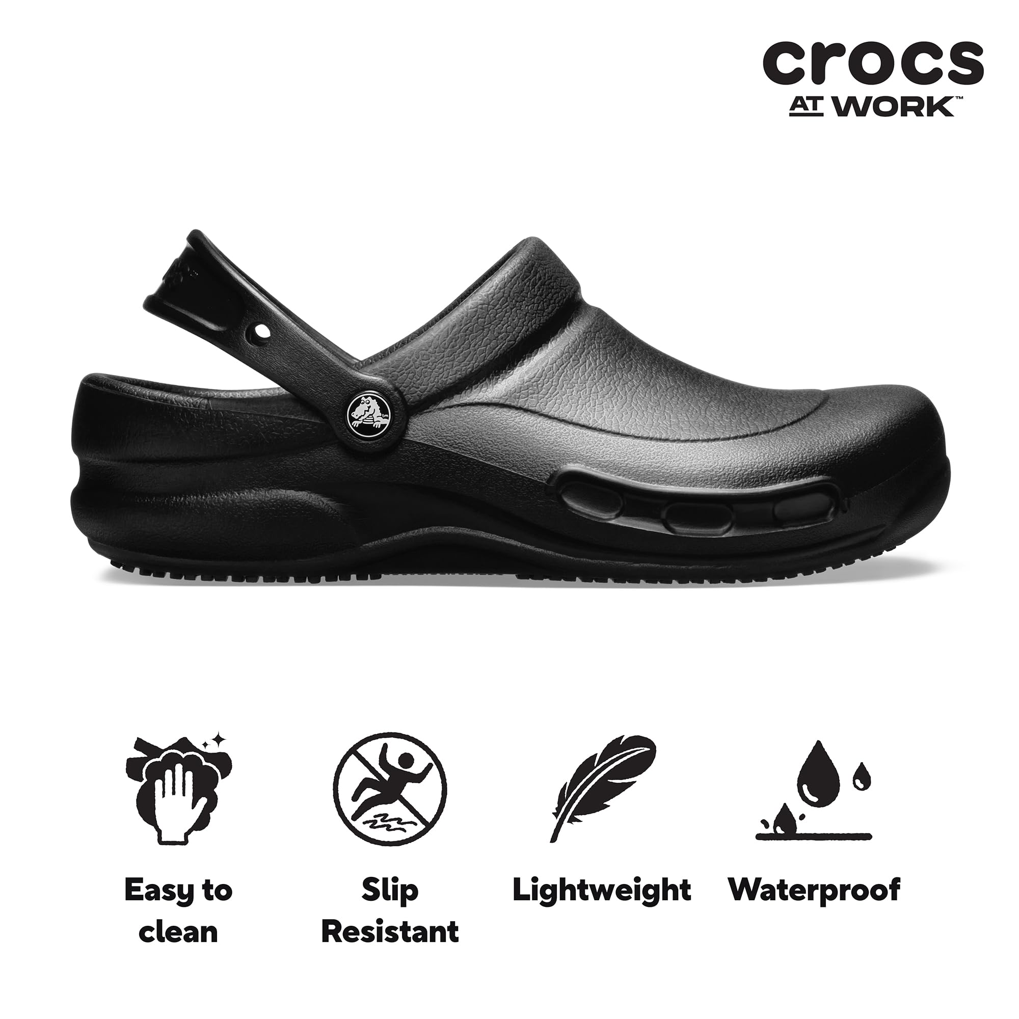Crocs Unisex-Adult Bistro Clogs, Slip Resistant Work Shoes