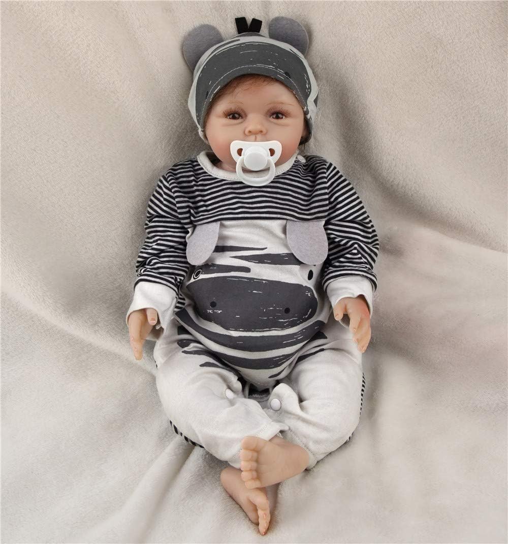 Reborn Dolls Girl 19 Inches Reborn Baby Doll Handmade Reborn Babies Soft cotton body She Looks and Feels Just like a Real-life Baby