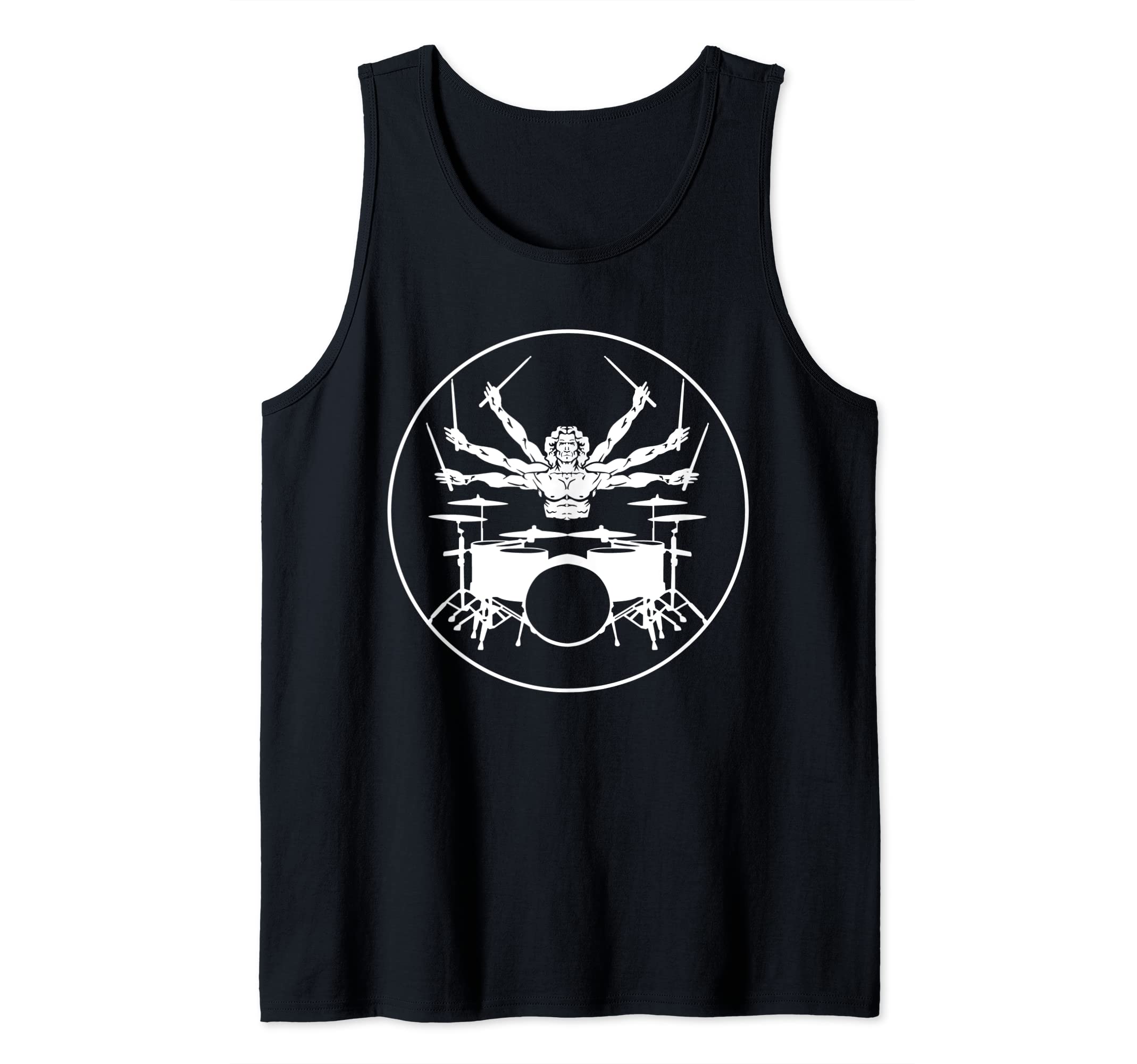 Drummer with 6 arms - percussion drumsticks Tank Top