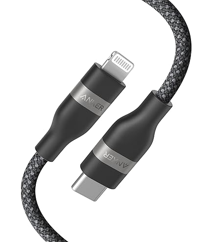 SHURE シュア MV6 + Anker PowerLine III Flow Anker Powerline III Flow USB C Fast PD Charging Cable 3/6ft Silica