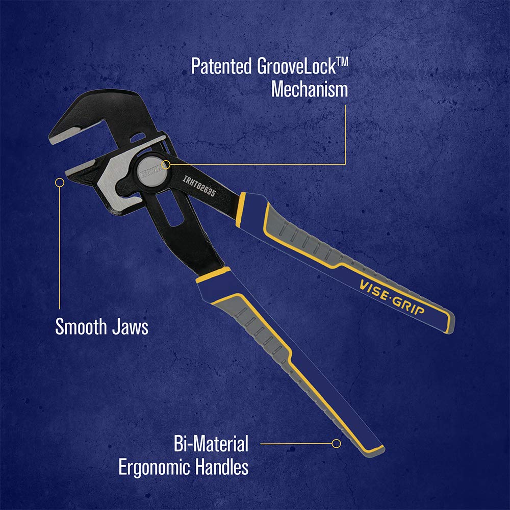 8Inch IRWIN ViseGrip Adjustable Pliers IRHT82635 Plumbing Tongue