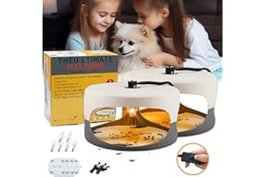 HECO ARMOR Flea Traps for Inside Your Home 2 Packs, Flea Trap Indoor Pest Control Trapper Insect Killer with Light, Sticky Bed Bug Natural