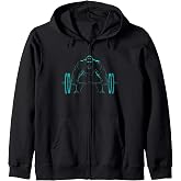 Gorilla Weight Lift Silverback Gorilla Zip Hoodie