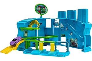 Micro Machines Core Playset, Car Wash Station - Expandable and Connectable to Other MM Sets, Includes One Exclusive Vehicle - Collect Them All