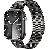 WINGLE Magnetic Mesh Loop for Apple Watch Band Ultra 3/2/1 Band 49mm 46mm 45mm 44mm 42mm 40mm 41mm 38mm Men Women, Stainless Steel Adjustable Metal Strap for iWatch Series 11 10 9 8 7 6 5 4 3 2 1 SE