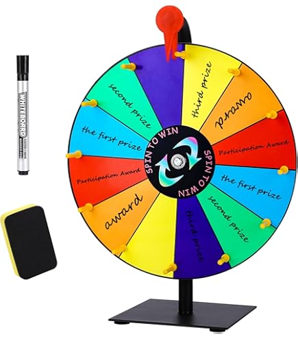 Halloween Prize Wheel Spinner - 14.6x19.7 Inch Wood Carnival Game For - View #8