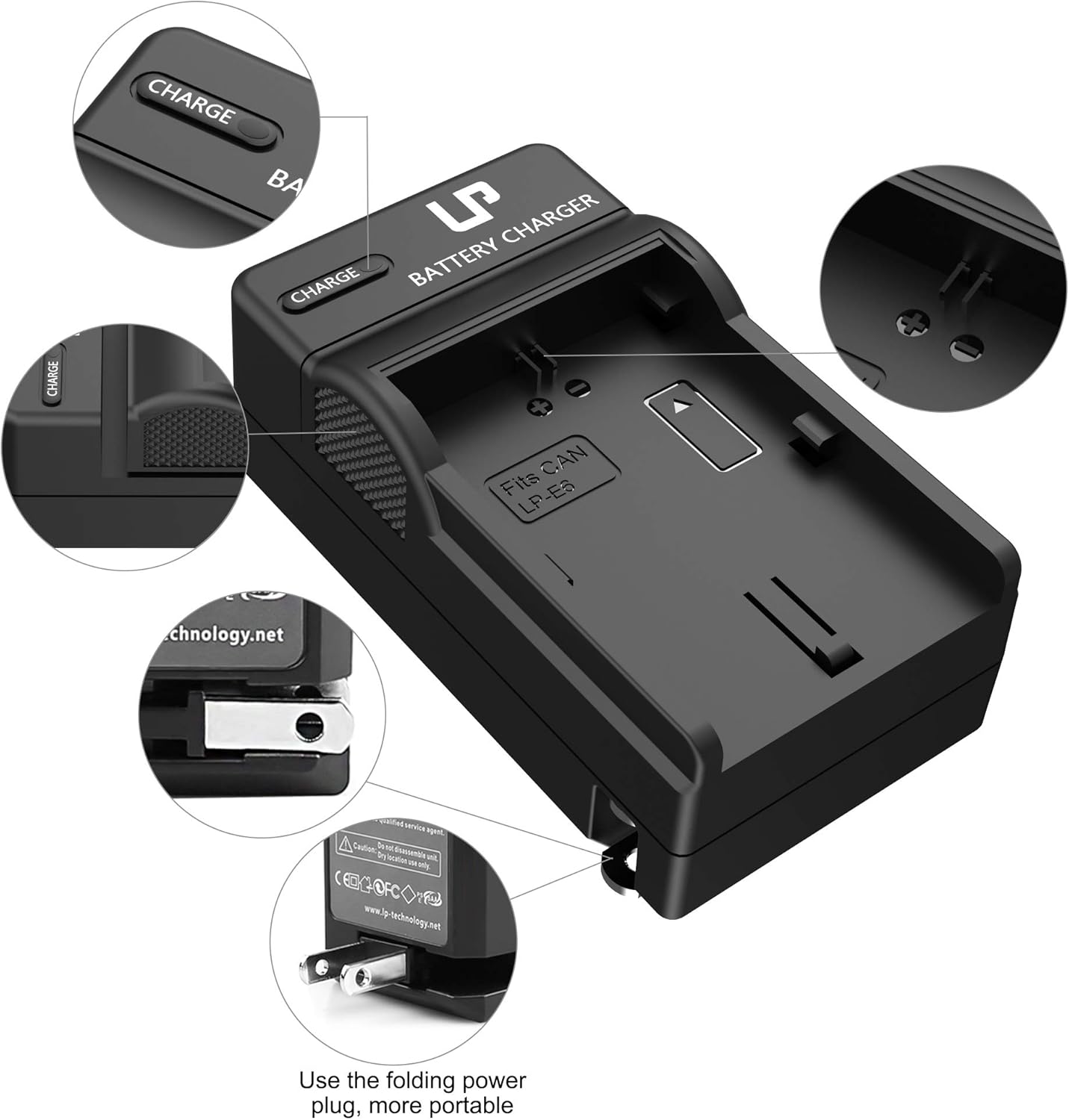 LP-E6 LP E6N Battery Charger, LP Charger Compatible with Canon EOS 90D, 80D, 70D, 60D, 60DA, 7D Mark II, 7D, 6D Mark II, 6D, 5D Mark IV, 5D Mark III, 5D Mark II, 5DS, 5DS R, R5, R6 DSLR Cameras & More: Camera & Photo