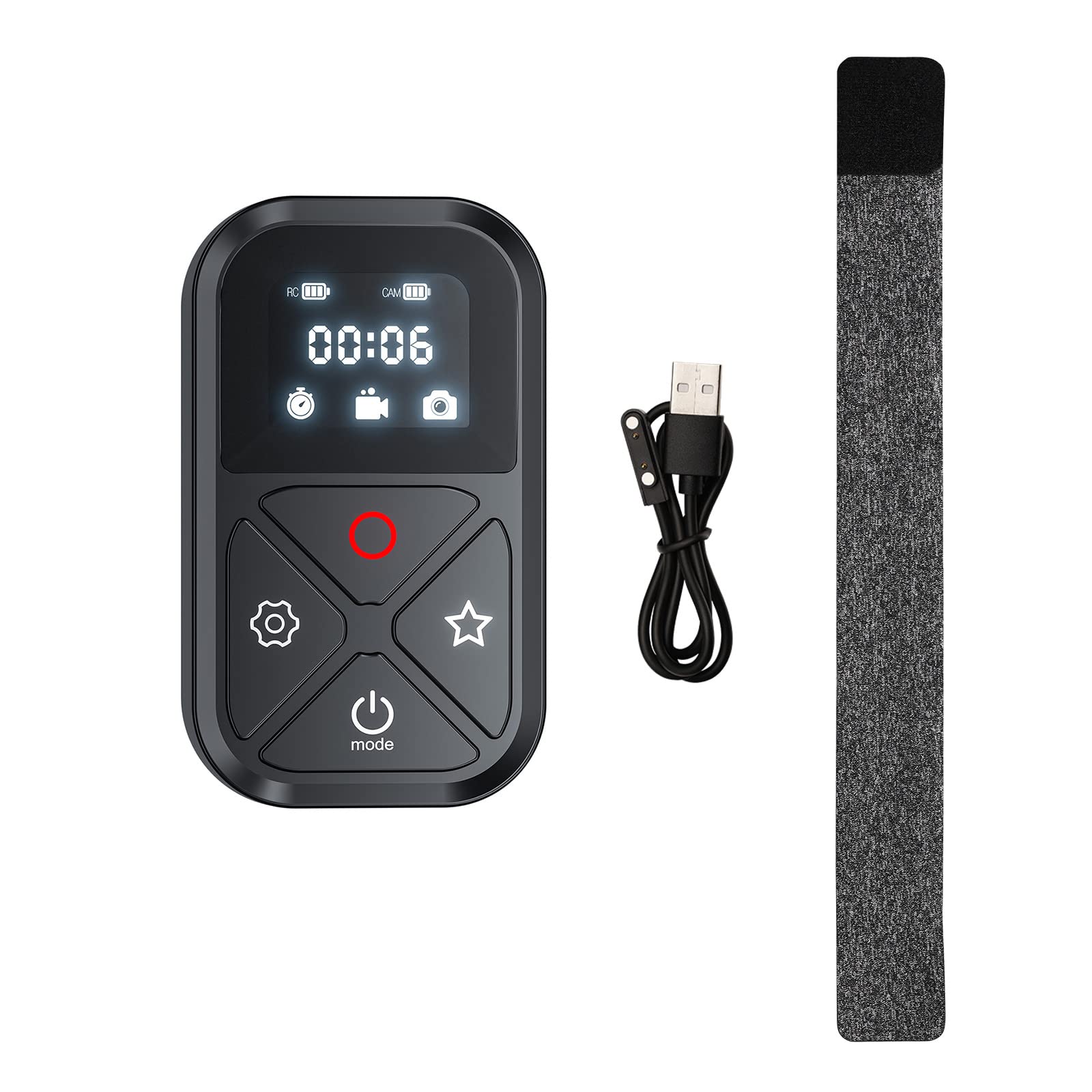Camnoon Waterproof Smart Wireless Remote Control with LED Display Screen 80 Meters Large Working Distance Replacement for GoPro 12 11 10 9 8 max