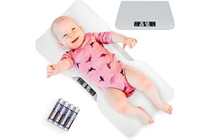 Greater Goods Digital Baby Scale with Tray – Accurate Infant & Toddler Weighing, Hold Function Helps with Baby Movement