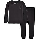 moimoln 6M-8Y Modal Cotton Solid Soft Breathable Baby Toddler Boys Girls Snug fit Pjs Long Sleeve Pajamas Set Sleepwear Daily