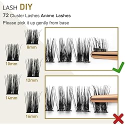B&Qaugen Lash Clusters D Curl 14mm DIY Lash