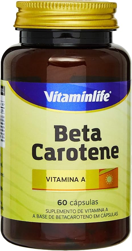 Beta Carotene, VitaminLife, 60 Cápsulas por VitaminLife