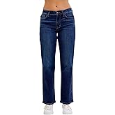 Judy Blue Classic Dark Wash Mid Rise Straight - Short Inseam 30"