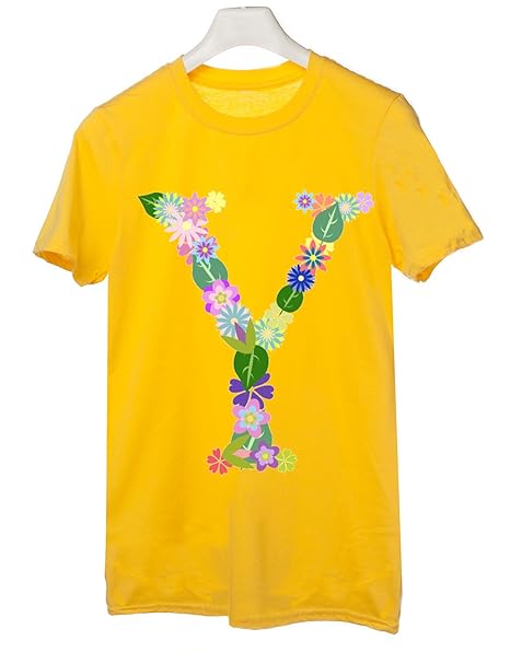 t shirt con iniziali