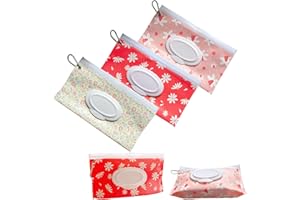 3 PCS Baby Wipes Dispenser Portable Wet Wipe Dispenser Bag，Portable Refillable Wipe Holder, Baby Wipes Container, Wipe Dispen