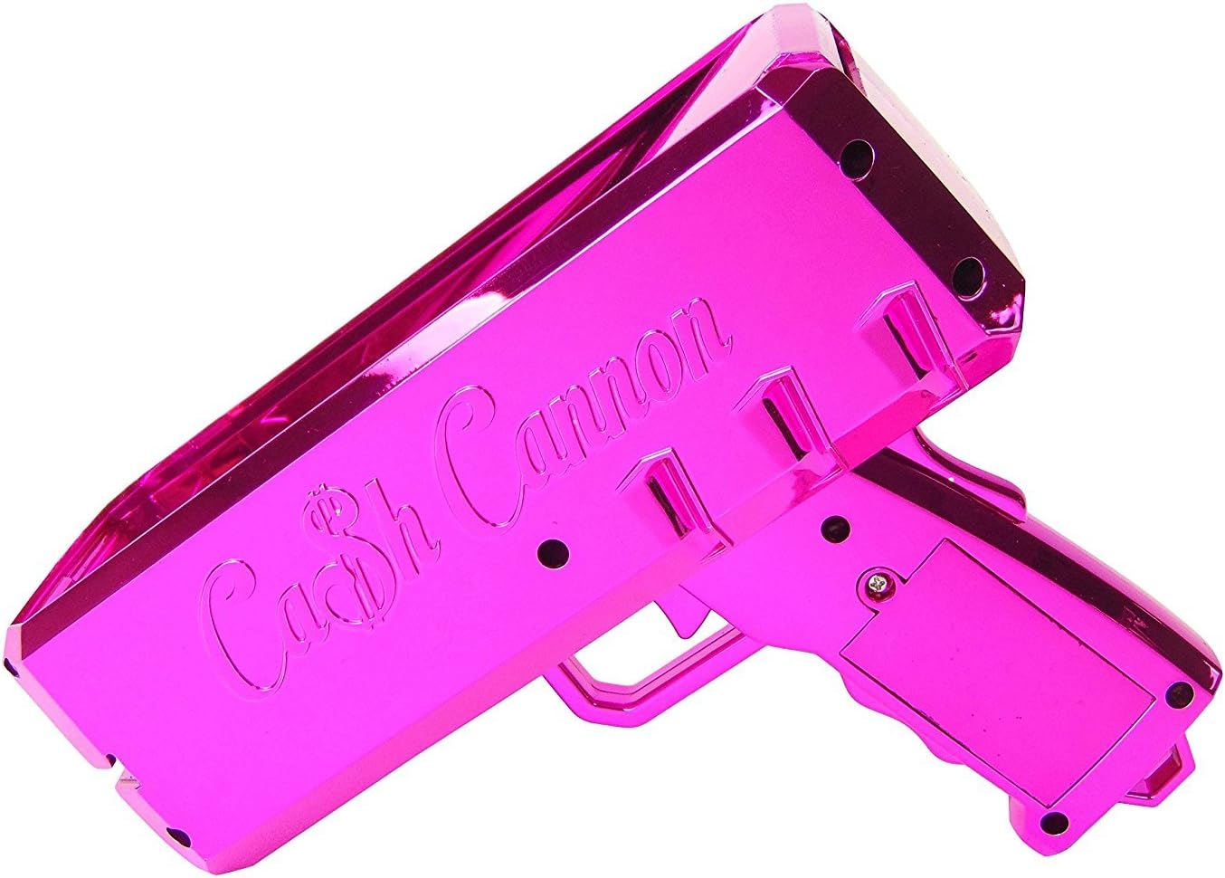 The Cash Cannon Make It Rain Money Dispenser - Chrome Pink- Novelty Item