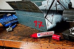 edding 800 permanent marker - blue - 1 pen - chisel