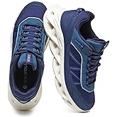 GSLMOLN Men's Walking Shoes Lightweight Fashion Casual Sneakers Athletic Breathable Mesh Tennis Sneakers Blue