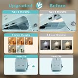 Akynite 3W Rechargeable Clip On Bed Lamp Type C 5 Colours 5 Brightness view 8