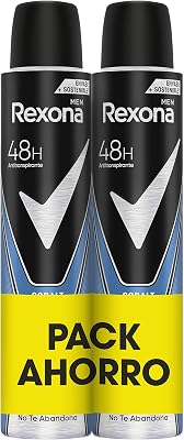 Desodorante Aerosol Antitranspirante para hombre Cobalt Dry Pack Ahorro 2x 200ml, El embalaje puede variar