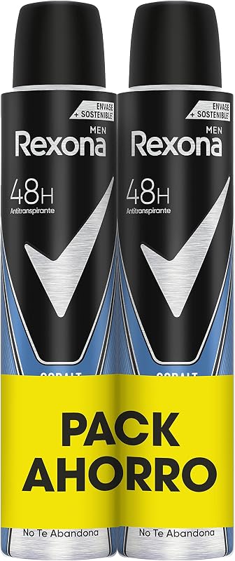 Desodorante Aerosol Antitranspirante para hombre Cobalt Dry Pack Ahorro 2x 200ml, El embalaje puede variar