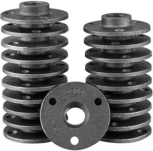 NSEN 1/2"Floor Flange, 20 Pack-Black Pipe Flange Cast Iron ...