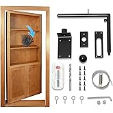 Katywixu Secret Book Latch Kit Compatible with Invsidoor | Door Hinge with Lock Hidden Door Hinges for Secret Door, Creating a Secluded Private Space