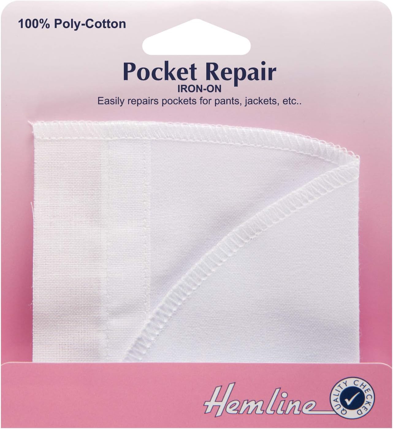 Iron On Pocket Repair Sew In Pocket Repair Trouser Pocket Lining 100 Poly Cotton Patches (Iron