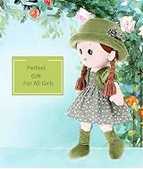 iEasey Adorable Baby Girl Rag Doll with Removable Dress Hat 35cm view 3
