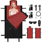 2570 LEDs Dual Full Body Red Light Therapy Mat, Eligible Red Light Therapy Blanket, 2570pcs Dual Wavelength LEDs(660nm& 850nm), Premium Leather, Adjustable Timer & Intensity