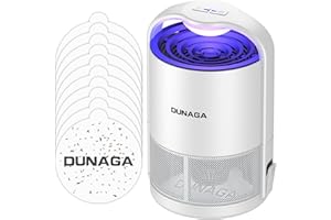 DUNAGA Fly Traps Indoor, Fruit Fly Traps, Gnat Traps, Mosquito Traps, Insect Traps Indoor with 10 Sticky Glue Boards, White