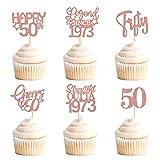 Keaziu 24 Pack 50th Cupcake Toppers Straight Outta