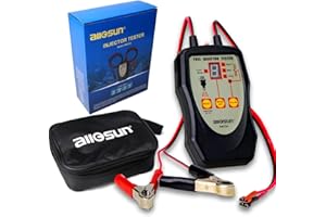 ALLSUN ALLOSUN Fuel Injector Tester Upgraded 8 Pulse Modes DIY Cleaning Tools Kit Automotive 12V Fuel System Diagnostic Detector