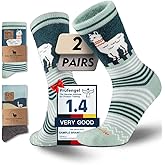 Juclise Alpaca Wool Heavyweight Crew Socks for Winter Hiking Boot Casual Socks Cold Weather Thermal Warm Thick Breathable