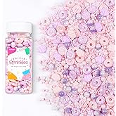 Donut Sprinkles Mix | Pink Purple Romantic | Sprinkles for Cake Decorating | Cupcake Toppers | Ice Cream | Cookie | Fancy Candy | 3.52oz
